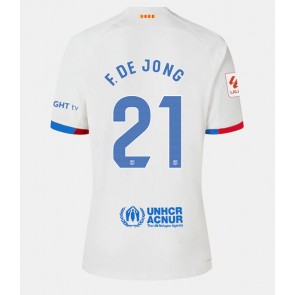 Barcelona Frenkie de Jong #21 Bortatröja Dam 2023-24 Kortärmad